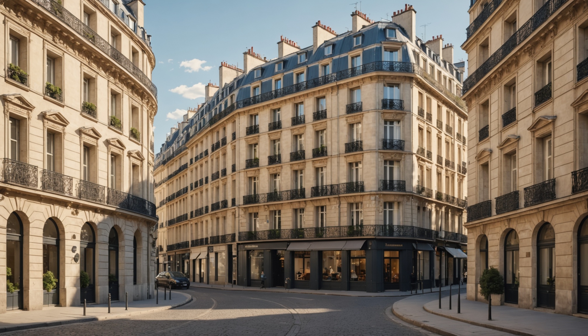 Immeubles haussmanniens à Paris, illustration du marché de l'immobilier parisien